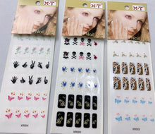 Load image into Gallery viewer, 1 Sheet of 30 Nail Wrap Art Transfers Stickers Self Adhesive Foil Manicure Pack