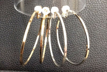Load image into Gallery viewer, 6cm Women's Fashion Hoop CLIP ON Hoops Earrings Medium Size Non Pierced Copper