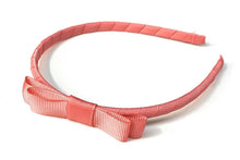 Load image into Gallery viewer, Classic Girls Children's Hair Bow Alice Band Headband Handmade - over 20 Colours