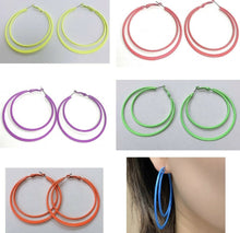 Load image into Gallery viewer, Large Funky Girls' Women's Hoop Fashion Earrings - Party Hoops Gift