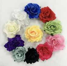 Load image into Gallery viewer, 2 X Large Rose Flower Hair Clip Bridal Hairpin Brooch Pin Wedding Bridesmaid