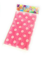 Load image into Gallery viewer, Disposable Polka Dot Table Cover Cloth Plastic PVC Tablecloth Birthday Party UK