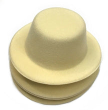 Load image into Gallery viewer, Set of 4 x Mini Round Top Hat Cap Fascinator Felt Hat Base Supplies Wholesale