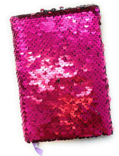 Load image into Gallery viewer, Small A6 Reversible Sequin Notebook Notepad Diary Book Childrens Girls Kids