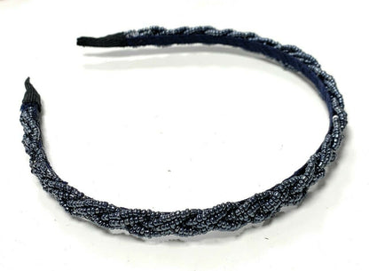 Ladies Girls Beaded Plait Braided Plaited Beads Hair Band Great Gatsby Headband