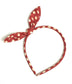 Vintage Wide Ribbon Bowknot Headband Hairband Bunny Ears Wire Bendy Bow Alice UK