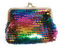Load image into Gallery viewer, Ladies Girls Reversible Sequin Coin Wallet Pouch Money Purse Card Holder Gift UK