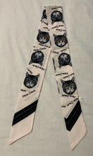 Load image into Gallery viewer, 90cm Long Reversible Skinny Scarf Faux Silk Head Scarves Bag Charm Bow Bandana