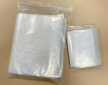 Load image into Gallery viewer, 100 Strong Clear Plastic Bags Self Seal Reusable Zip Lock Bag -A4 Large A6 Small