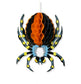 3 x Large Halloween Paper 3D Hanging Decorations Scary Black Orange Blue Spider