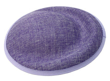 Load image into Gallery viewer, 25cm Round Sinamay Dipped Disc Fascinator Hat Base Millinery Craft DIY Supply UK