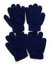 Load image into Gallery viewer, 2 Pairs of Kids Children's Magic Primary School Gloves Winter Warm Stretchy UK