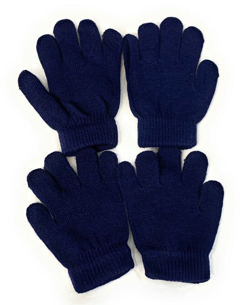 2 Pairs of Kids Children's Magic Primary School Gloves Winter Warm Stretchy UK