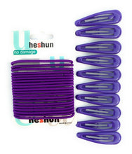 Load image into Gallery viewer, 30 PCS Sleepie Elastics Hair Head Bands Snap Clips Hairbands Bobbles SCHOOL SET