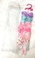 7 Girls Pink Heart Blue White Purple Big Hair Bow Set with Bow Holder & Gift Bag