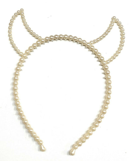Pearl Headband - Girls Alice Hair Head Band - Unicorn Cat Ear Crown Horn Antler