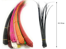 Load image into Gallery viewer, Long Single Ostrich Quill Spine Stripped Feather Hats Fascinators Millinery UK