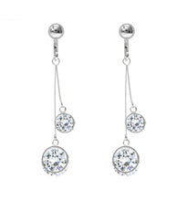 Load image into Gallery viewer, Crystal Drop Dangle Clip On Earrings Tassel Non Pierced Different Designs