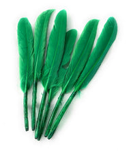Load image into Gallery viewer, 50 x Goose Feathers Pack, 10 - 15cm Arts &amp; Crafts Fancy Dress Making Feather UK