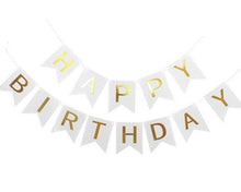 Load image into Gallery viewer, Happy Birthday Bunting Banner - Hanging Letters Party Decoration Garland Unicorn