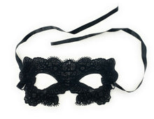 Load image into Gallery viewer, 3 x Black Lace Face Eye Mask Set Masquerade Ball Gothic Costume Party Halloween