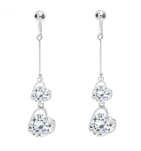 Load image into Gallery viewer, Crystal Drop Dangle Clip On Earrings Tassel Non Pierced Different Designs