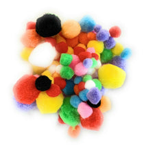 Load image into Gallery viewer, Christmas Craft - Striped Pipe Cleaners Tinsel Pom Poms Googly Eyes Rudolph Set