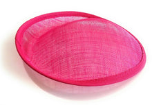 Load image into Gallery viewer, 20cm Round Sinamay Dipped Disc Fascinator Base Hat Millinery DIY Supply UK