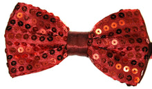 Load image into Gallery viewer, Classic SATIN SEQUIN Dickie Bow Tie Fancy Dress Party Pretied Wrap Around