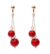 Load image into Gallery viewer, Crystal Drop Dangle Clip On Earrings Tassel Non Pierced Different Designs