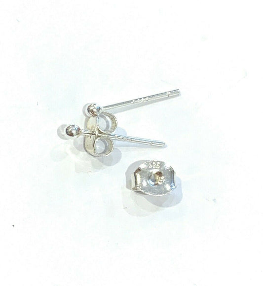 kids Girls 925 Sterling Silver Tiny Small 2mm Ball Stud Earrings Studs Gift Idea