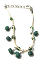 Load image into Gallery viewer, Girls Kids Adjustable Bracelet Clay Rose Stone Beads Glass Cherry Charm Fruit