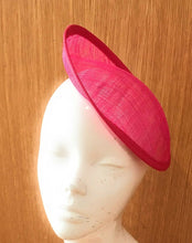 Load image into Gallery viewer, 20cm Round Sinamay Dipped Disc Fascinator Base Hat Millinery DIY Supply UK