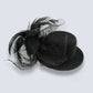Mini Black Top Hat Ladies Halloween Fancy Dress Costume Accessory Clip On