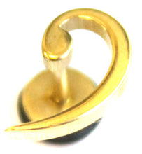 Load image into Gallery viewer, Bass Clef Surgical Stainless Steel Earrings Studs Music Goth Cheater Mens Womans