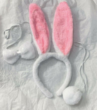 Load image into Gallery viewer, Animal Costume Ears Tail Bow Tie SET Headband Kids SCHOOL PLAY DRAMA FANCY DRESS