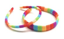 Load image into Gallery viewer, Set of 2 Girls Rainbow Colourful Stripes Headband Hairband Party Gift