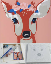Load image into Gallery viewer, Framed Oil Painting Kit Paint By Numbers Children's Party DIY Craft Xmas Gift UK