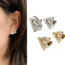 Load image into Gallery viewer, Girls Women's High Quality Sparkly Zircon Crystal Clip On Earrings Studs Gift UK