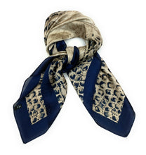 Load image into Gallery viewer, Big Square Leopard Animal Print Head Bandana Neck Thin Faux Silk Scarf 70cmx70cm