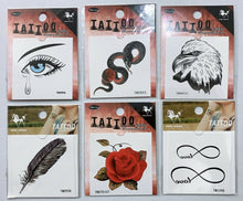 Load image into Gallery viewer, 6 Temporary Tattoos – 7 x 9cm