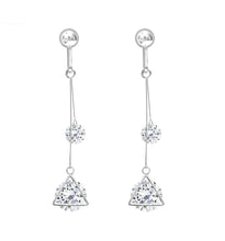 Load image into Gallery viewer, Crystal Drop Dangle Clip On Earrings Tassel Non Pierced Different Designs