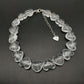 Girls Clear Acrylic Love Heart Bead Chunky Statement Beaded Necklace Choker UK