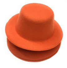Load image into Gallery viewer, Set of 4 x Mini Round Top Hat Cap Fascinator Felt Hat Base Supplies Wholesale