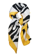 Load image into Gallery viewer, Big Square Leopard Animal Print Head Bandana Neck Thin Faux Silk Scarf 70cmx70cm