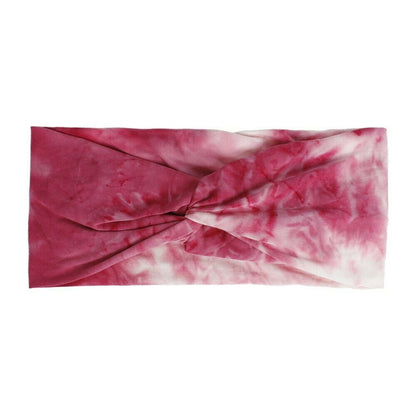 Twist Knot Tie Dye Headband Head Wrap Boho Hairband Bandana Elastic Hair Band UK