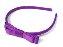 Load image into Gallery viewer, Classic Girls Children's Hair Bow Alice Band Headband Handmade - over 20 Colours