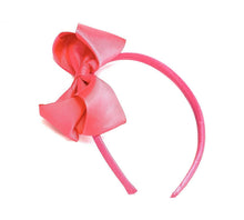 Load image into Gallery viewer, Girls Kids Large Hair Bow Headband Alice Band Ribbon Bands School Wedding Party