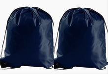 Load image into Gallery viewer, 2 x School Drawstring Bag Sport Gym Swim PE Dance Sports Book Ballet Waterproof