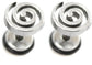 Spiral Stainless Steel Stud Earring Body Jewellery Fake Stretcher Mens Gothic